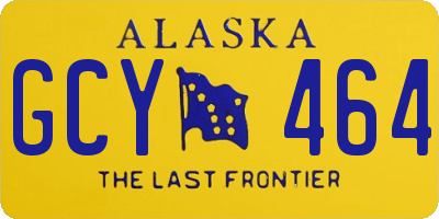 AK license plate GCY464