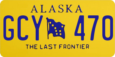 AK license plate GCY470