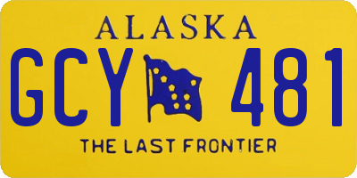 AK license plate GCY481
