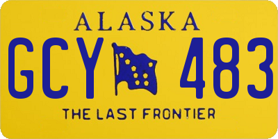 AK license plate GCY483