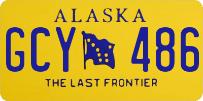 AK license plate GCY486