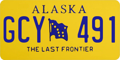 AK license plate GCY491