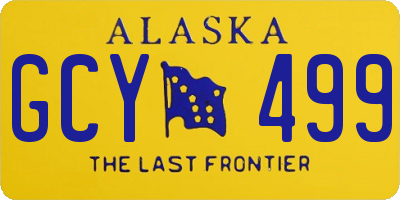 AK license plate GCY499