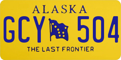 AK license plate GCY504