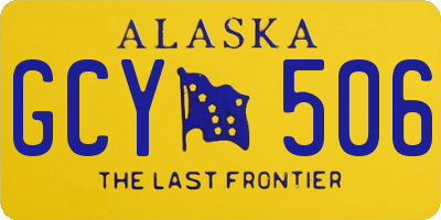AK license plate GCY506