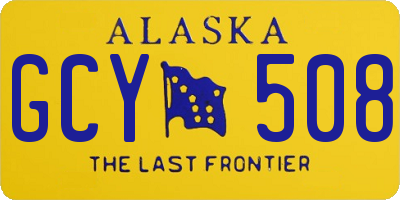 AK license plate GCY508