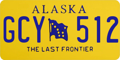AK license plate GCY512