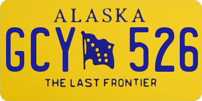 AK license plate GCY526