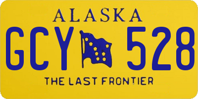 AK license plate GCY528