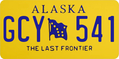 AK license plate GCY541