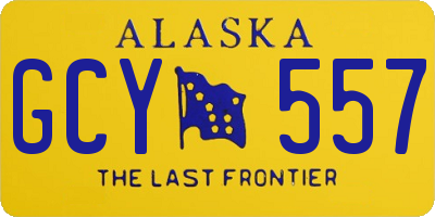 AK license plate GCY557