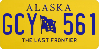 AK license plate GCY561