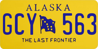 AK license plate GCY563