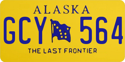 AK license plate GCY564