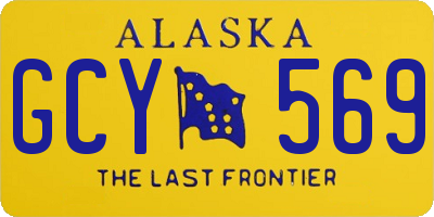 AK license plate GCY569