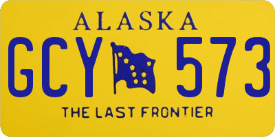AK license plate GCY573