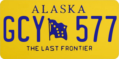 AK license plate GCY577