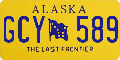 AK license plate GCY589