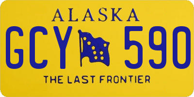 AK license plate GCY590