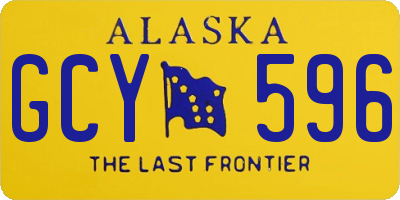 AK license plate GCY596