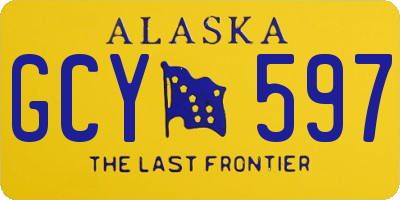 AK license plate GCY597