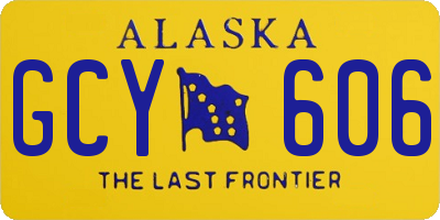 AK license plate GCY606
