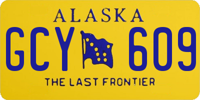 AK license plate GCY609