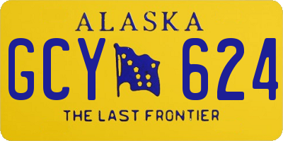 AK license plate GCY624