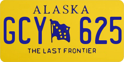 AK license plate GCY625