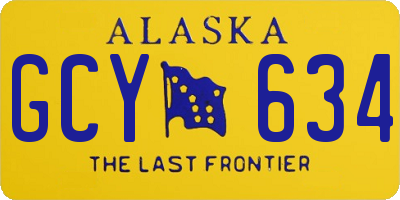 AK license plate GCY634