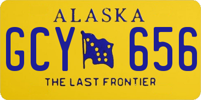 AK license plate GCY656