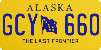 AK license plate GCY660