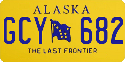 AK license plate GCY682