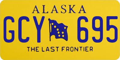 AK license plate GCY695