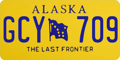 AK license plate GCY709