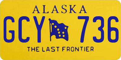 AK license plate GCY736