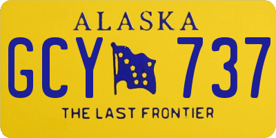 AK license plate GCY737