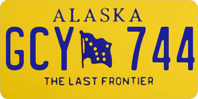AK license plate GCY744