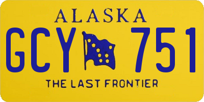 AK license plate GCY751