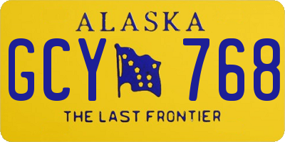 AK license plate GCY768