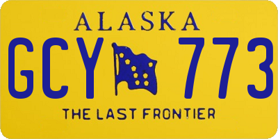 AK license plate GCY773
