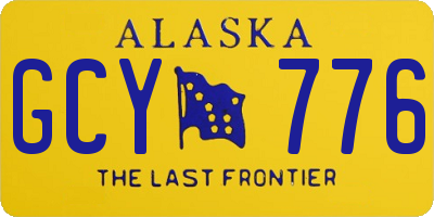 AK license plate GCY776