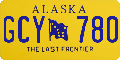 AK license plate GCY780