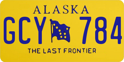 AK license plate GCY784