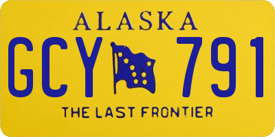 AK license plate GCY791