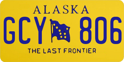 AK license plate GCY806