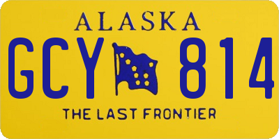 AK license plate GCY814