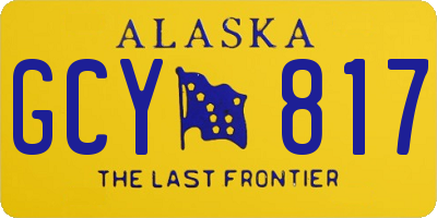 AK license plate GCY817
