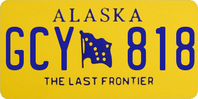 AK license plate GCY818