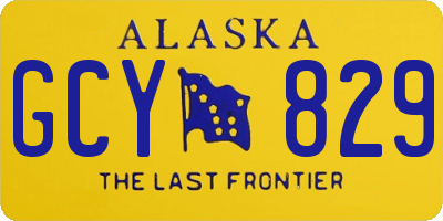 AK license plate GCY829